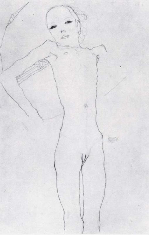 Egon Schiele Nude girl